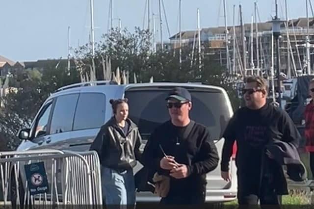 James Corden spotted filming new show in Eastbourne