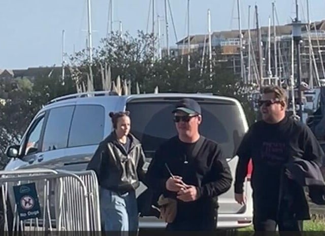 James Corden spotted filming new show in Eastbourne