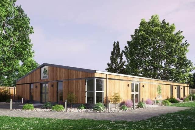 Artists impression of new Henfield Scouts Community Centre
