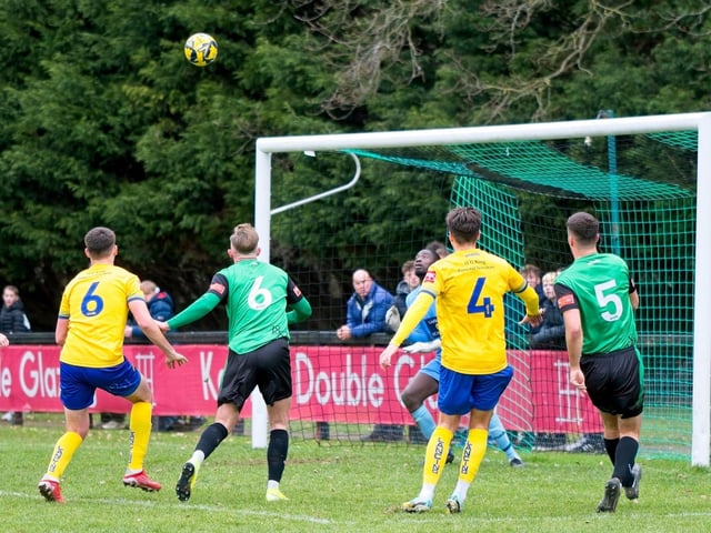 Images from Burgess Hill Town v Lancing, which finished 4-4 in an Isthmian south east thriller
