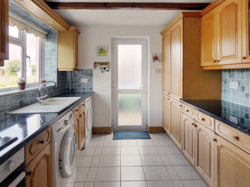 This superb two-bedroom, detached bungalow on the South Beaumont Park development is offered for sale with no onward chain through Glyn Jones, priced at £550,000.
