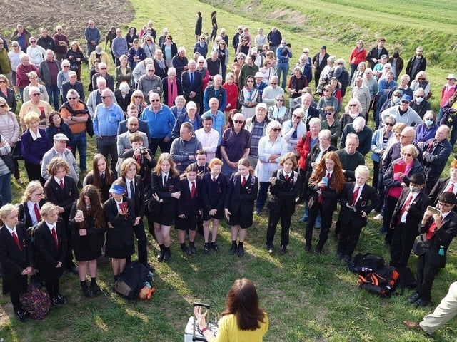 Protests were held at Chatsmore Farm (Photo by Eddie Mitchell)