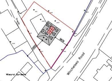 Winchelsea Road proposed layout (Credit: Rother planning portal)