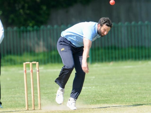 Action from the Sussex Cricket League Division 2 clash between Worthing v Burgess Hill. Picture by Stephen Goodger