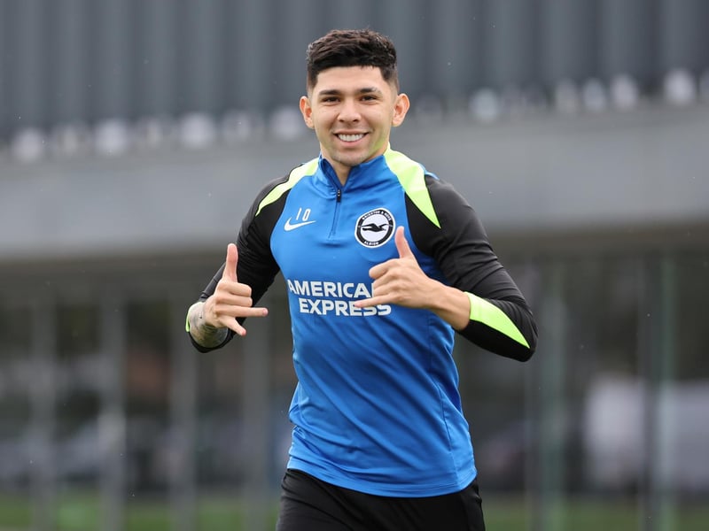 Julio Enciso is all smiles ahead of Chelsea after reports that West Ham are planning a £35m bid for him