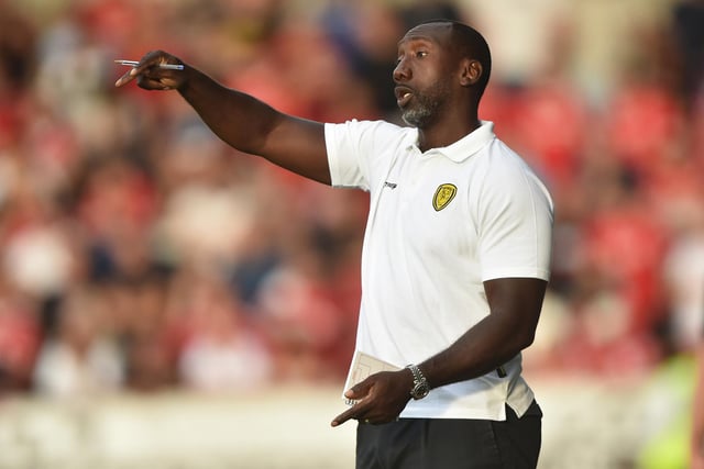 Jimmy Floyd Hasselbaink guided Burton Albion to the League Two title in 2014-15 (Photo by Nathan Stirk/Getty Images)