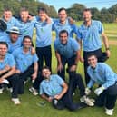 Worthing CC celebrate promotion to the Sussex Premier League