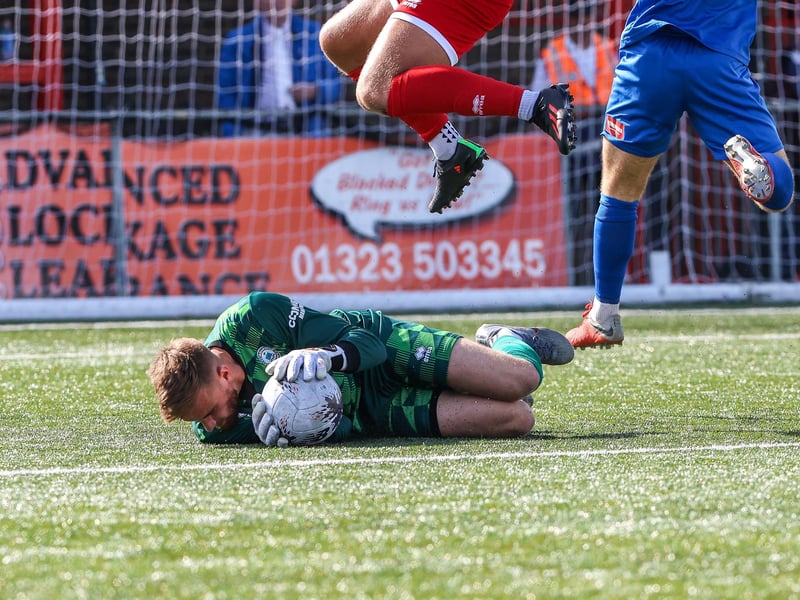 Action from Eastbourne Borough v Truro City in the National League South