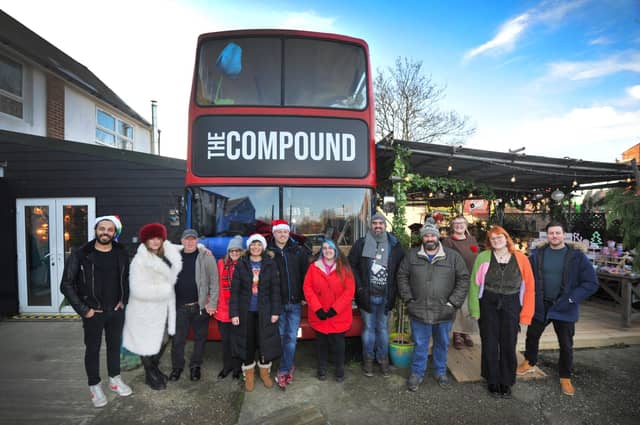 Launch of W.Ave Arts' Community Bus at The Compound, Bexhill Road, St Leonards on December 22.