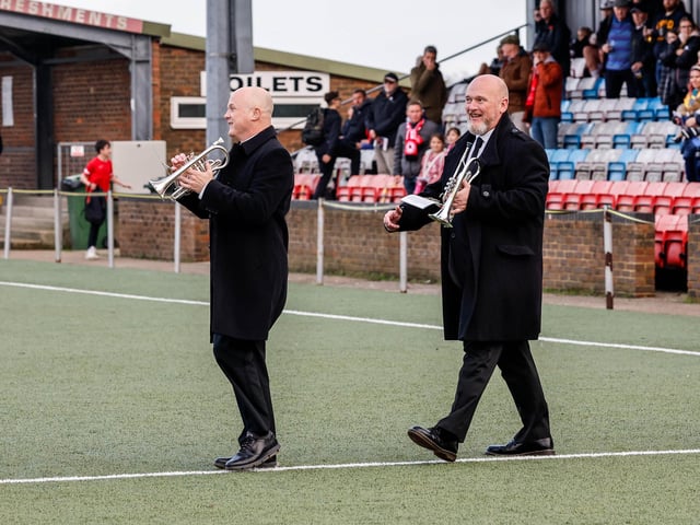 Action from Eastbourne Borough's 1-0 win over St Albans in National League South