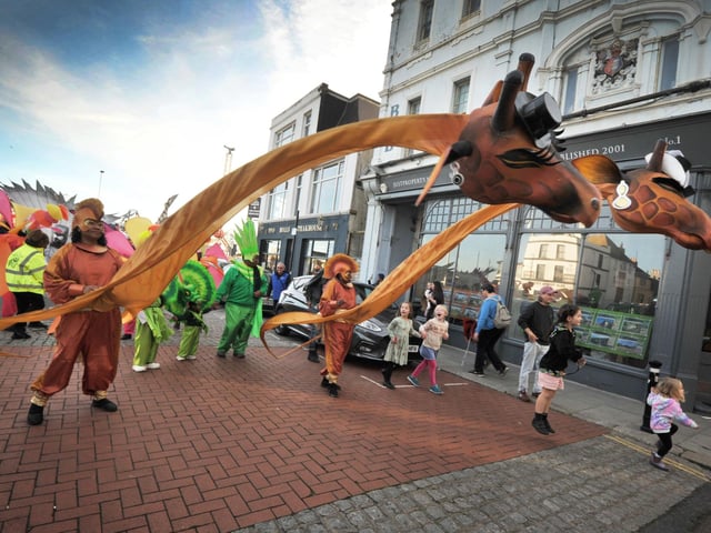 Hastings Storytelling Festival 2024 parade on October 27.