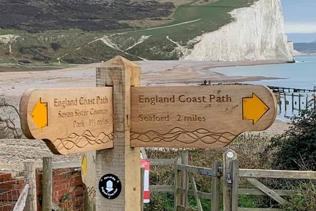 New signs by Cuckmere Haven. Picture from Natural England