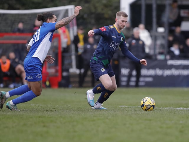 Horsham FC in action at Hornchurch in the Isthmian premier division