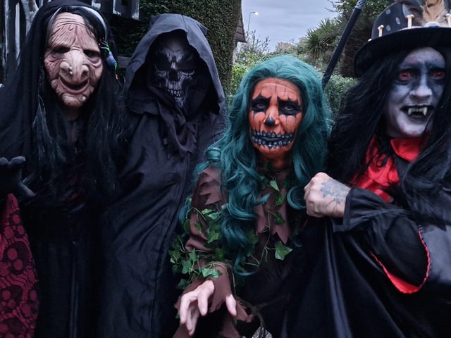 A family home in Sompting, West Sussex has been transformed into a haunted house for Halloween.