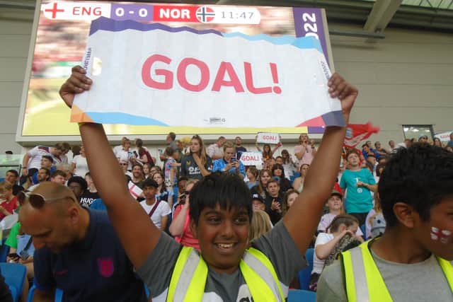 Crawley primary school attends victorious England women’s Euros match against Norway