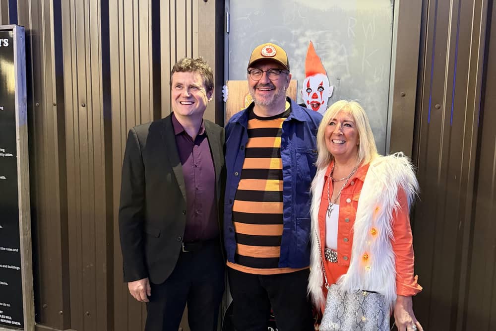 Mark Benton (centre) is among the cast of Charlie Shaw's Revenge - the inspiration behind the new attraction at Knockhatch Adventure Park. Photo: contributed