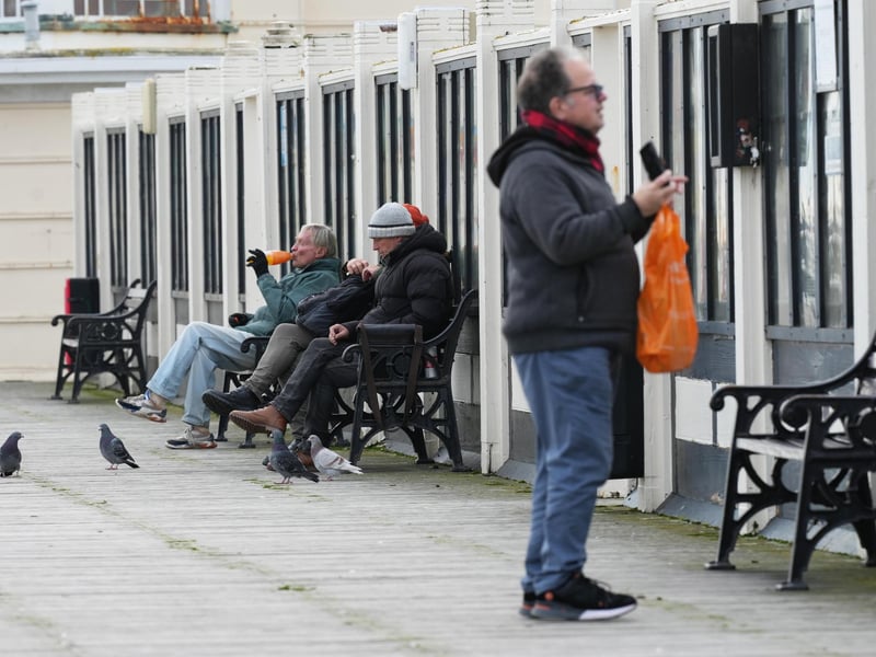Photos taken today (Wednesday, December 4) show members of the public sitting down or taking a stroll on the pier – which had been closed since October 10 due to storm damage.