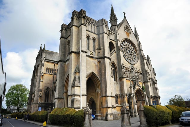 Arundel Cathedral was built in French Gothic style and opened in 1873 as a Catholic church dedicated to the 16th Century Italian priest St Philip Neri