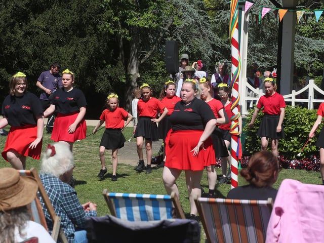 Crowning of the May Queen in Alexandra Park, Hastings, on May 11 2025. Photo by Roberts Photographic.