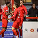 The goals flew in and the smiles returned for Eastbourne Borough last Saturday