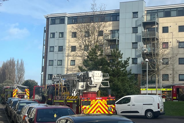 Emergency services called to fire at Eastbourne home