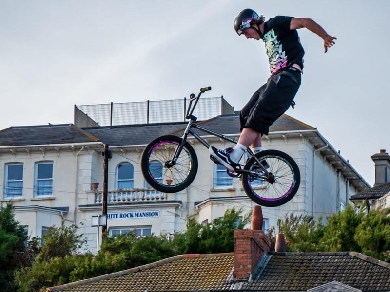 The Swatch Beach Best Trick on Hastings seafront, part of Source Park's BOH on September 5. Photo by Brian Bailey.