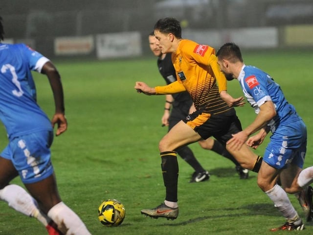 Action from Littlehampton Town v Sheppey in the Isthmian south east division
