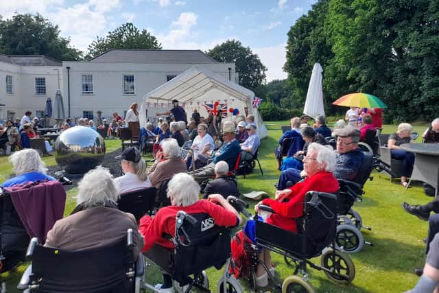 Jubilee garden party at Westergate House Care Home.