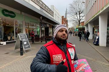 Martin Hague picked out one of Chesterfield’s most recognisable people- Rafael Marin, or as he is better known, “the singing Big Issue seller on Vicar Lane.”