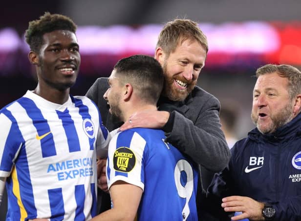 Graham Potter, Manager of Brighton. (Photo by Alex Pantling/Getty Images)
