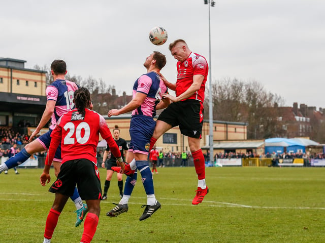 Action and goal celebrations from Eastbourne Borough's fine 3-1 win at Dulwich Hamlet in National League South
