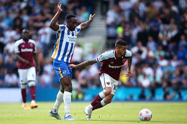 Brighton and Hove Albion will be in Premier League action this Sunday against West Ham - who are without a win so far this season
