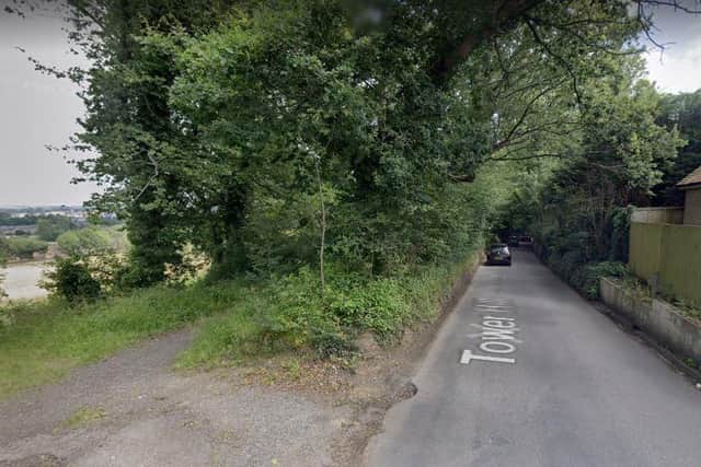 Tower Hill is deemed by parents as  a 'dangerous route' for their children to walk to school in Horsham
