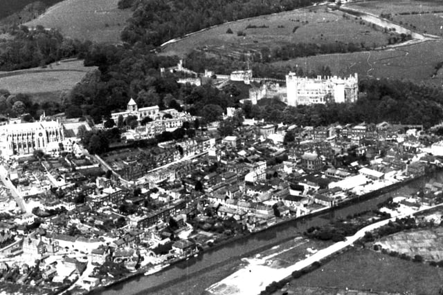 Arundel in the 1920s from the air