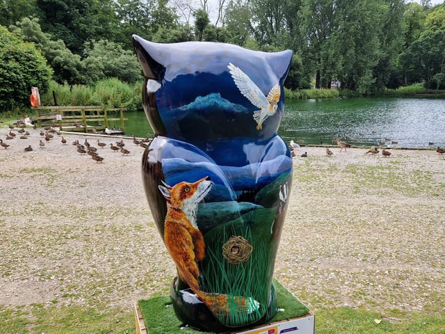 Colourful owls have flown into Arundel as part of the Wild in Art event The Big Hoot trail, raising money for Chestnut Tree House.