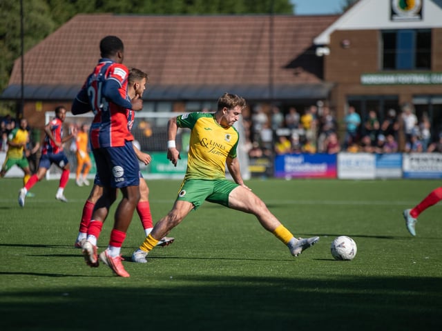 Horsham FC earned a well-deserved point against National League South leaders Dagenham & Redbridge at the Fusion Aviation Community Stadium on Saturday
