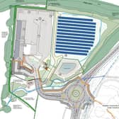 A plan of the depot at Knights Farm West. Image: Wealden District Council
