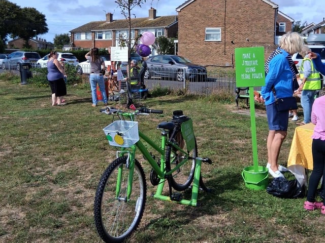 A family fun day was held in Lancing to bring together new residents at New Monks Park and people living on the existing Mash Barn estate.