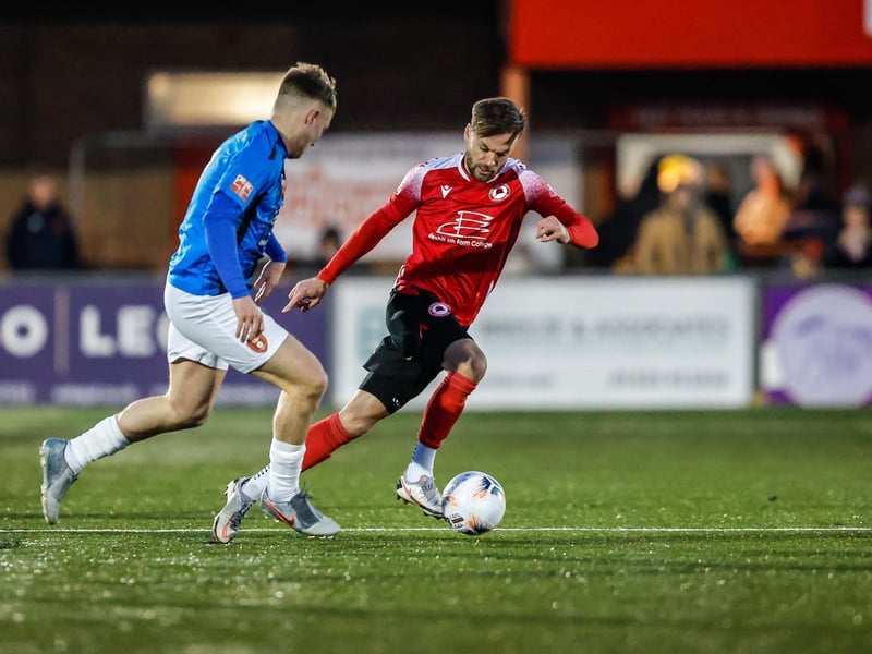 Action from Eastbourne Borough's 2-1 FA Trophy third round defeat at home to Bracknell Town