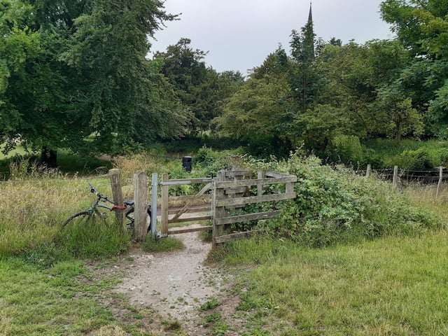 You come out at a little pond beside the church. One Garden Brighton is just to your right, walking around the church - another little diversion that is well worth taking.