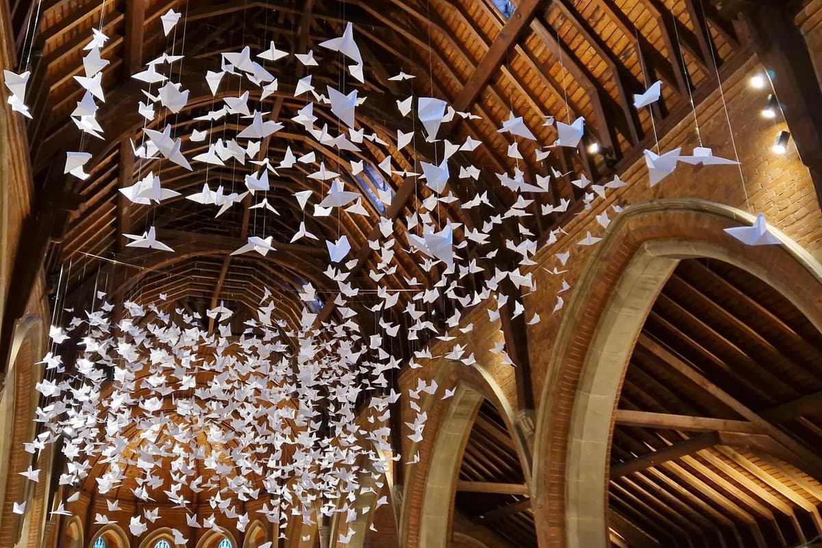 Peace Display Church becomes first in Worthing to install giant Peace Dove display ...