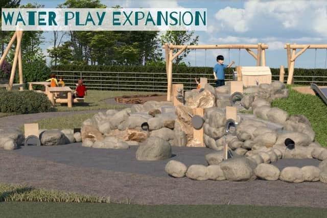 A computer generated image of what part of the new play area at Leonardslee could look like