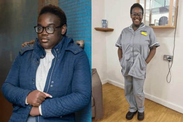A year ago Mapalo was living with YMCA, now with the charity's help, she's training as a midwife.