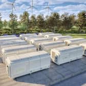 A typical battery storage site