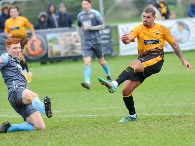 Action from Littlehampton Town's 1-0 win over Three Bridges in the Isthmian south east division