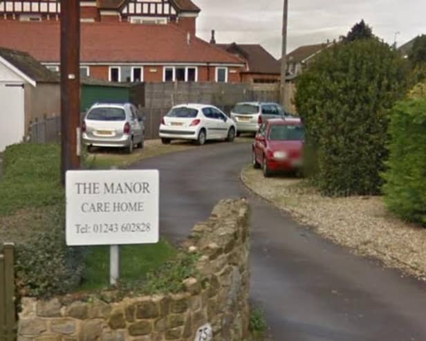 Entrance to Manor Care Home, Selsey. Image: GoogleMaps
