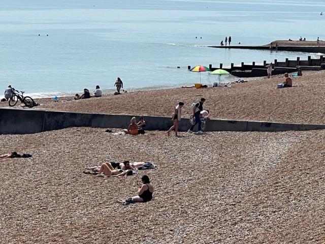 Hastings enjoys hot weather