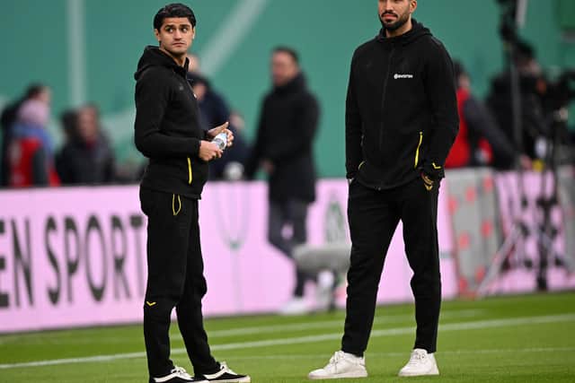 the re-signing of Emre Can and meteoric rise of Jude Bellingham, meant Dahoud regularly found himself on the bench for Die Schwarzgelben.  (Photo by Stuart Franklin/Getty Images)