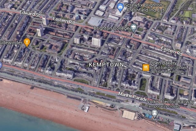 Kemptown households have an average annual income of £36,900