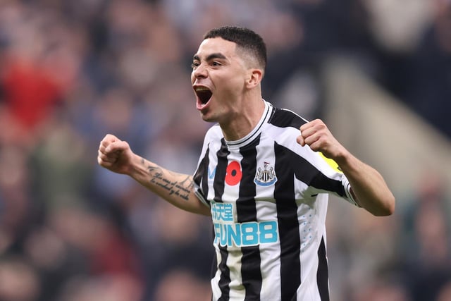 Newcastle United's Miguel Almirón has 10 goals this season with an xG of six - an overperformance of four goals